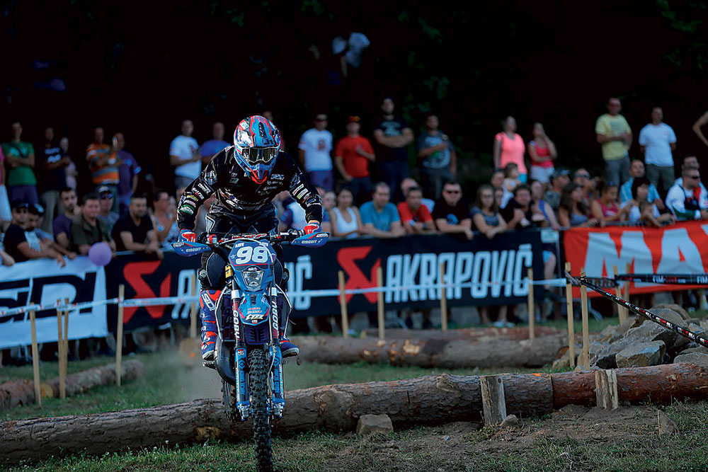 Léo Le Quéré, deuxième du Mondial d'Enduro Youth