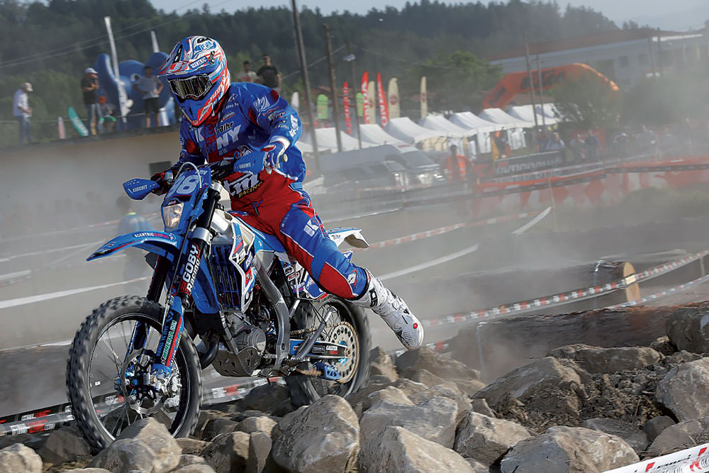 Léo Le Quéré, deuxième du Mondial d'Enduro Youth