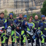 Podium de Barbara Collet sur sa Yamaha WRF 250